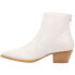 Фото #3 товара Code West Post It Pointed Toe Cowboy Booties Womens White Casual Boots CW173-100