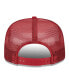 Фото #2 товара Men's White, Cardinal Arizona Cardinals Banger 9FIFTY Trucker Snapback Hat