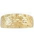 ფოტო #3 პროდუქტის Polished Diamond Cut Dome Ring in 10K Yellow Gold