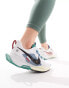 Nike Running Reactx Pegasus Trail 5 trainers in white and blue