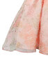 ფოტო #6 პროდუქტის Toddler & Little Girls Illusion-Bodice Floral-Print Organza Social Dress