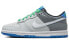 Фото #1 товара Кеды Nike Dunk Low GS графитово-зелено-синие