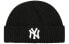 Фото #1 товара Флисовая шапка MLB Logo 32CPB2011-50L черного цвета