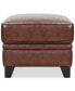 Фото #3 товара CLOSEOUT! Ciarah Leather Ottoman, Created for Macy's