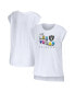 ფოტო #1 პროდუქტის Women's White Las Vegas Raiders Greetings From Muscle T-shirt