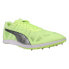 Фото #2 товара Puma Evospeed Distance 9 Training Mens Yellow Sneakers Athletic Shoes 194476-02