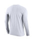 Фото #4 товара Men's White Florida A&M Rattlers Legend Bench Long Sleeve T-shirt