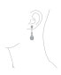 ფოტო #7 პროდუქტის Art Deco Wedding AAA Cubic Zirconia Halo Long Pear Solitaire Teardrop CZ Statement Dangle Chandelier Earrings For Women Pageant Bridesmaid