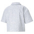 Puma Classics Summer Resort Graphics Short Sleeve Button Up Shirt Womens Blue Ca
