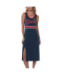 Women's Navy Atlanta Braves Main Field Maxi Dress