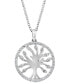 Фото #1 товара EFFY® Diamond Tree 18" Pendant Necklace (1/4 ct. t.w.) in Sterling Silver