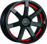 Фото #1 товара Колесный диск литой Corspeed Challenge mattblack PureSports / Undercut Color Trim rot - DS20 9.5x19 ET18 - LK5/120 ML72.6
