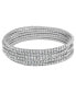 ფოტო #1 პროდუქტის Cubic Zirconia Stretch 6pcs Bracelet Set