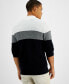 Фото #2 товара Men's Cotton Colorblocked Full-Zip Sweater, Created for Macy's