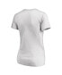 ფოტო #2 პროდუქტის Women's White Chicago White Sox Floral Arched Logo V-Neck T-shirt