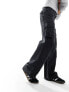 COLLUSION cargo trouser in black