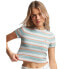 Фото #1 товара SUPERDRY Vintage Stripe Crop short sleeve T-shirt