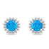 Фото #3 товара Beautiful opal jewelry set SET231WB (earrings, pendant)