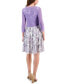 Фото #2 товара Women's 2-Pc. Floral-Print Dress & Chiffon Jacket