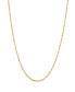 ფოტო #1 პროდუქტის Polished Two-Tone Diamond Cut 16" Singapore Chain in 10K Yellow Gold