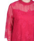 Women's 3/4 Sleeve Lace Blouse Красный, L - фото #4