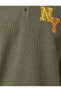 Kolej Tişört Polo Yaka Düğme Detaylı I?şlemeli