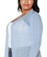 ფოტო #4 პროდუქტის Plus Size Lightweight Duster Cardigan Sweater