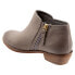 Softwalk Rocklin S1457-050 Womens Gray Leather Zipper Ankle & Booties Boots