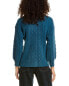 70/21 Cable Knit Sweater Women's Blue Os