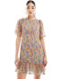 Фото #4 товара Nobody's Child Louise frill hem mini dress in ditsy floral