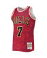 ფოტო #3 პროდუქტის Men's Toni Kukoc Red Chicago Bulls Hardwood Classics 1997-98 Lunar New Year Swingman Jersey