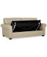 Фото #17 товара Orid 77" Full Roll Arm Leather Sleeper, Created for Macy's