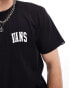 Vans varsity small logo short sleeve t-shirt in black