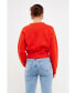 ფოტო #6 პროდუქტის Women's Love Chenille Embroidered h Sweater