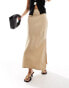 & Other Stories linen blend maxi skirt in beige