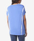 ფოტო #2 პროდუქტის Women's Tie Dye Dolman Short Sleeve T-Shirt