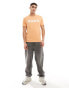 Фото #3 товара HUGO RED Dulivio logo t-shirt in orange