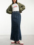 Фото #1 товара Cotton:On fit flare denim maxi skirt in indigo