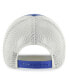 ფოტო #2 პროდუქტის Men's Royal, Natural Distressed New York Giants Five Point Trucker Clean Up Adjustable Hat