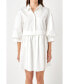 Фото #1 товара Women's Puff Sleeve Shirt Dress