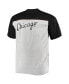 Фото #3 товара Men's Black, Heathered Gray Chicago White Sox Big and Tall Colorblock T-shirt