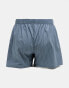 Фото #3 товара Calvin Klein unisex Cotton Poplin slim boxer short in blue