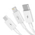Фото #2 товара Superior 3w1 kabel USB Iphone Lightning USB-C microUSB 3.5 A 1.5 m Biały