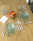 Bistro Lace Overlay Stainless Steel 16 Piece Flatware Set, Service for 4