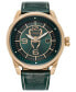 Eco-Drive Men's Marvel Loki Green Leather Strap Watch 45mm