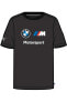 621314 Bmw Mms Ess Logo Tee Bmw Team Erkek T-shirt Siyah