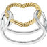 Фото #1 товара Украшение Morellato Sagx16012 Ring из стали с циферблатом цвета серебра и золота, диаметром 12 мм. Essenza AN, размер SS + YG 012.