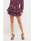 Фото #3 товара Women's Chiffon Floral Printed Mini Skirt
