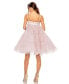 Women's Bow Front Tulle Mini Dress