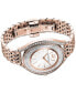 ფოტო #4 პროდუქტის Women's Swiss Crystalline Aura Rose Gold-Tone Stainless Steel PVD Bracelet Watch 35mm